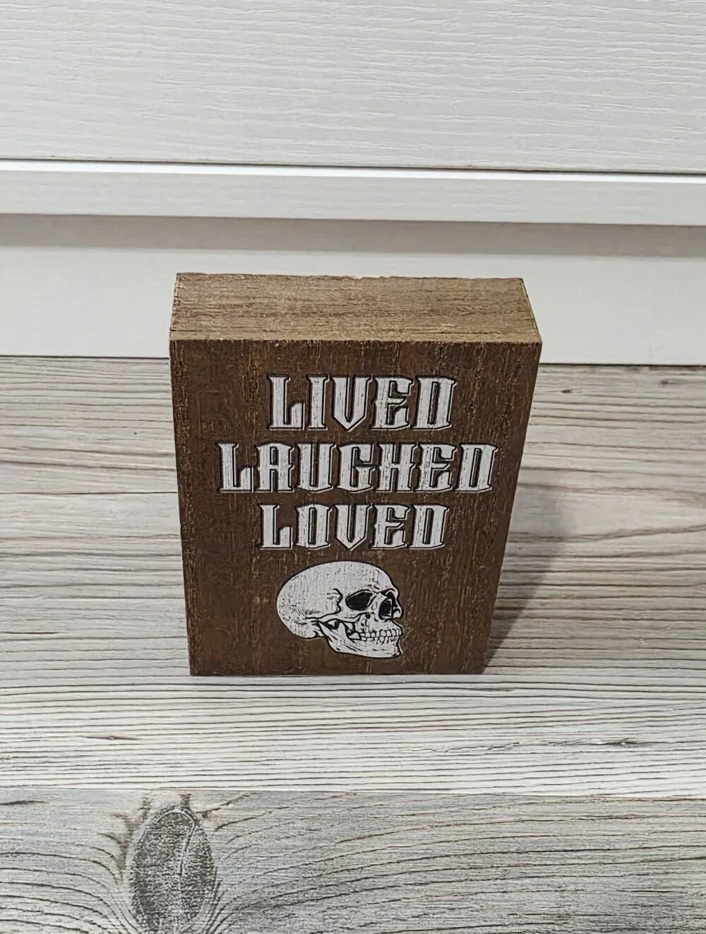 Target Bullseye Playground Halloween 2026 Novelty Wood Sign Lived Laughed Loved